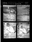 Drapery scene; Girl reading paper (4 Negatives) (April 3, 1958) [Sleeve 10, Folder d, Box 14]